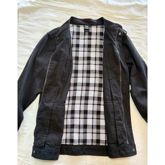 Shawn White Boys/Teen Large Utility/Barn Jacket Black Pockets Covered Zipper - Picture 2 of 9